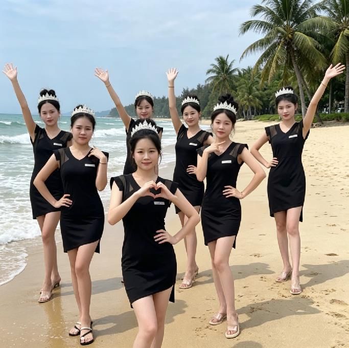 华纳万宝路公司团队活动现场合影